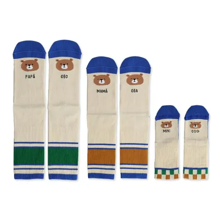 Kit Familia Oso Calcetines- Talla 31-34