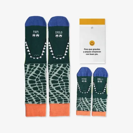 Kit Calcetines Papi y Minidrilo- Talla 31-35