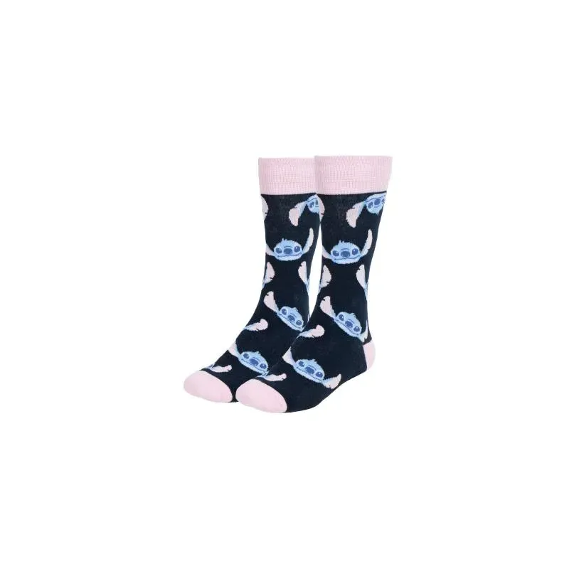 Pack 3 calcetines Stitch algodón infantil