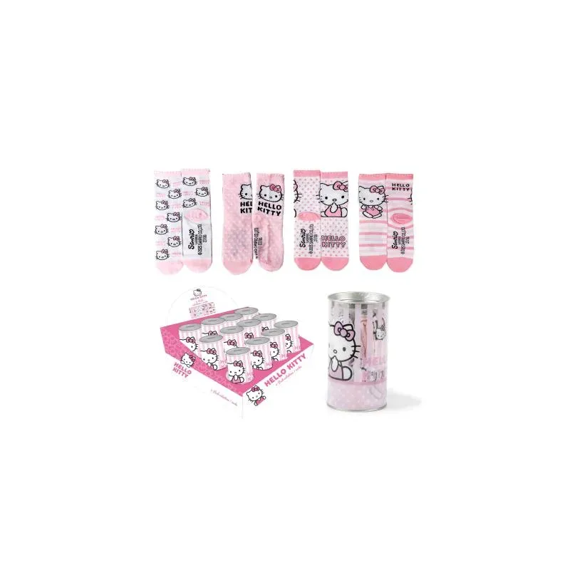 Pack calcetines Hello Kitty 4-uds algodón tallas 2