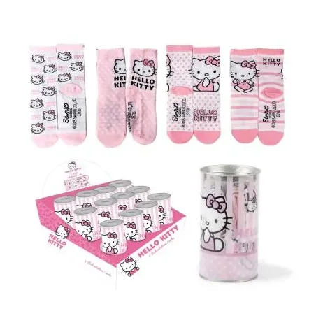 Pack calcetines Hello Kitty 4-uds algodón tallas 2