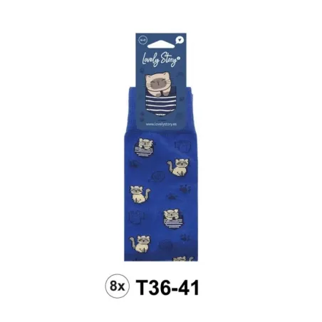 Calcetines - Blue Kitty - T36-41