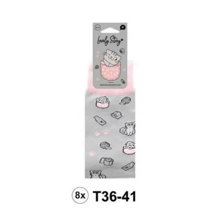 Calcetines - Grey Kitty T36-41 