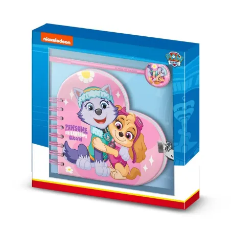 Cuaderno Corazón Llave Boligrafo Patrulla Canina