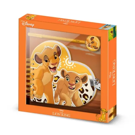 Cuaderno Corazón Llave Boligrafo El Rey Leon