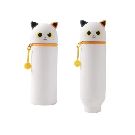 Estuche Silicona Orange Cat