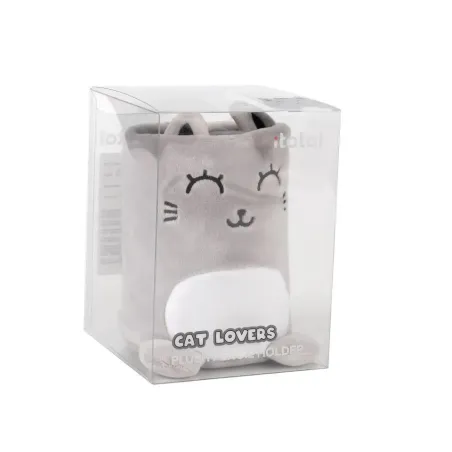 Portabolígrafos Plush Grey Cat