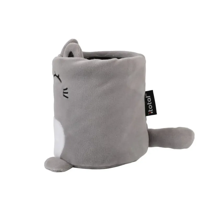 Portabolígrafos Plush Grey Cat
