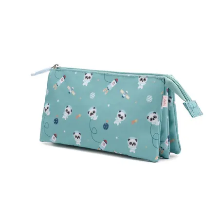 Estuche 3 Compartimentos Pandas in Space