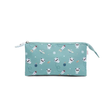 Estuche 3 Compartimentos Pandas in Space