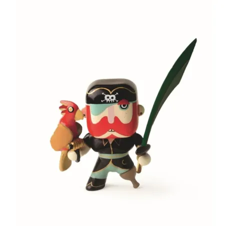Figura Arty Toys Sam Parrot Djeco Pirata