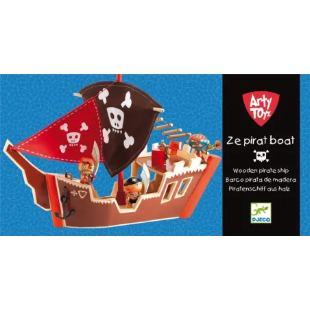 Barco Pirata Arty Toys Djeco de Madera