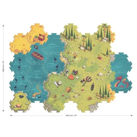 Puzzle Gigante Arty Toys Batalla 30 Pzs Djeco