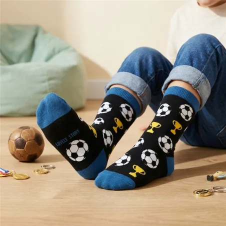 Calcetines Infantiles fútbol Hat Trick talla 24-29