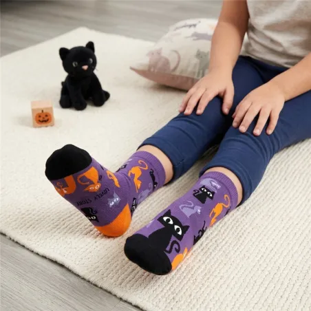 Calcetines Halloween Magic Cats Talla 24-29