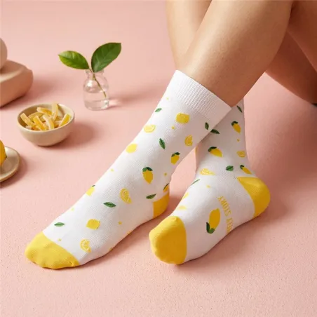 Calcetines Limones Fresh Lemon Talla 36-41
