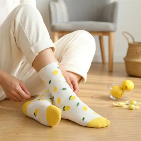 Calcetines Limones Fresh Lemon Talla 36-41