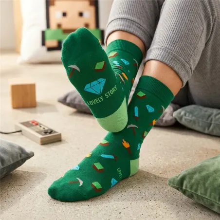 Calcetines Gamer Pixel Craft Talla 36-41